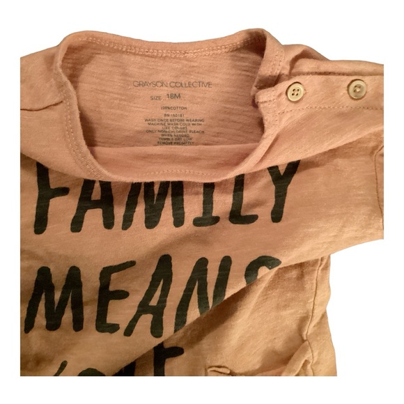 Grayson Collective “Family Means Love” Shirt - Picture 2 of 2